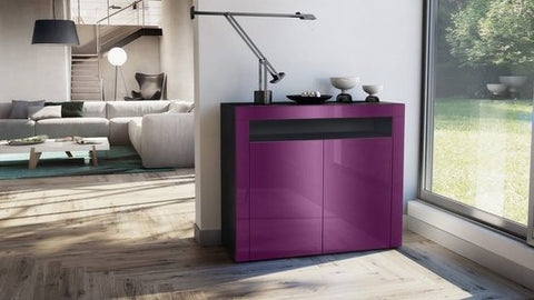 Storage Unit "Valencia" - in Black / Various Front Colors