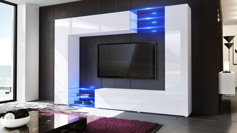 Wall Unit Mirage with White Body + Various Front Colors