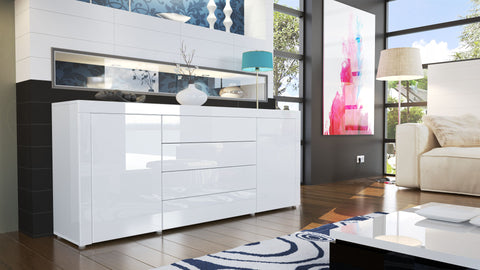 Sideboard "La Paz" in White High Gloss / Various Colors