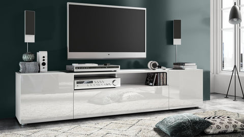 TV Stand Mogan in White / Various Front Color