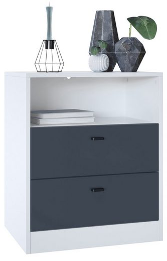 Storage Unit "Pinio V2" in White/Fronts in Various Colors