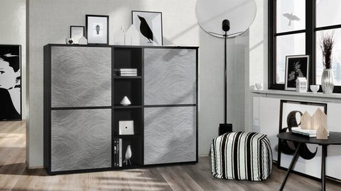 Cuba "Highboard V3" in Black Matt