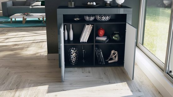 Storage Unit "Valencia" - in Black / Various Front Colors