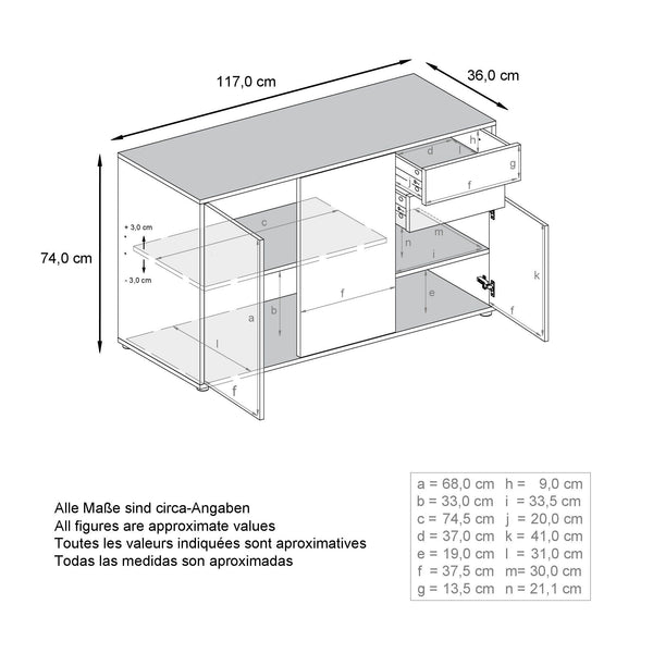 Storage Cabinet Ben V3 in White