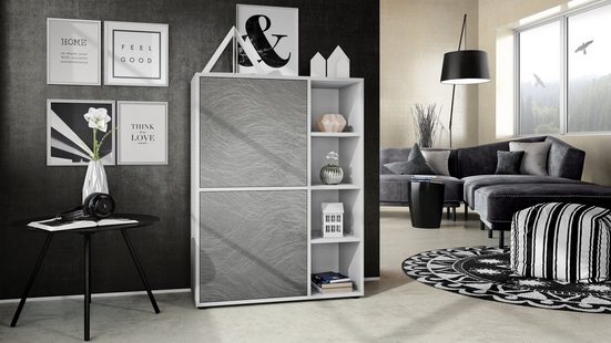 Highboard "Cuba V1" in White Matt