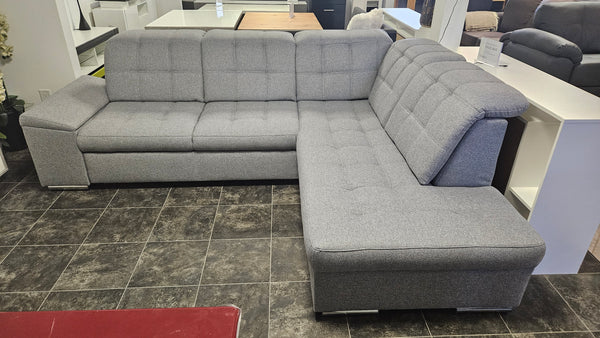 Sectional "Blomberg" in Gray + Bed Function