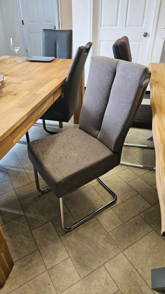 Dining Chair "Livin" in Grey Fabric