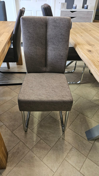Dining Chair "Livin" in Grey Fabric