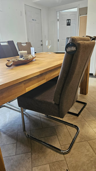 Dining Chair "Livin" in Grey Fabric