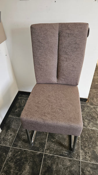 Dining Chair "Livin" in Grey Fabric