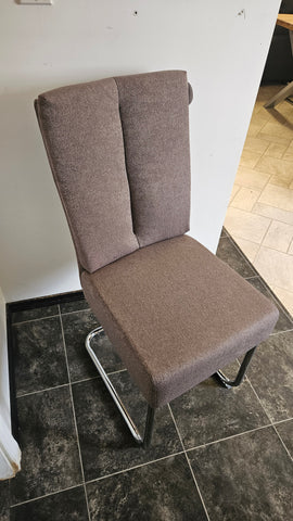 Dining Chair "Livin" in Grey Fabric