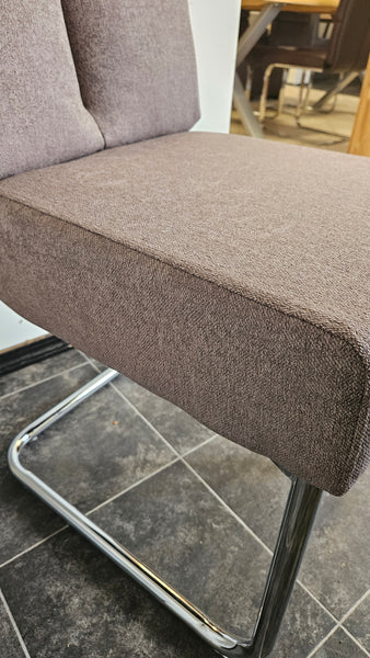 Dining Chair "Livin" in Grey Fabric