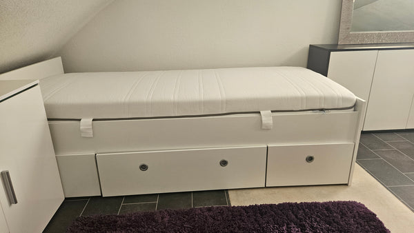 Nestica Compact Storage Bed with Mattress – 80” x 36”