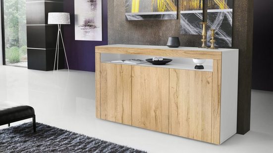 Sideboard Valencia - White / Various Front Colors