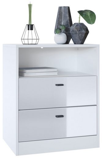 Storage Unit "Pinio V2" in White/Fronts in Various Colors