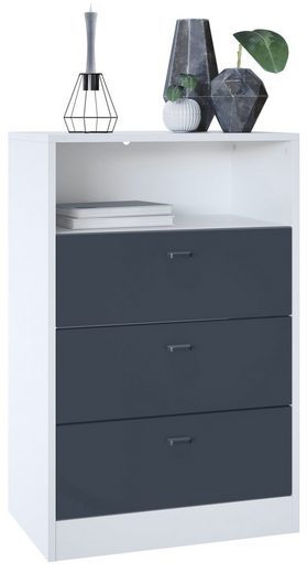 Storage Unit "Pinio V3" in White/Fronts in Various Colors