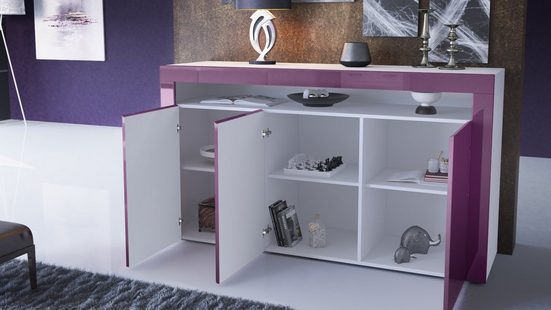 Sideboard Valencia - White / Various Front Colors