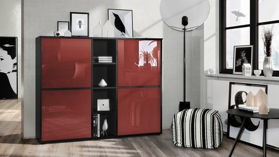 Cuba "Highboard V3" in Black Matt