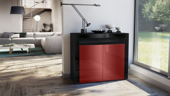 Storage Unit "Valencia" - in Black / Various Front Colors