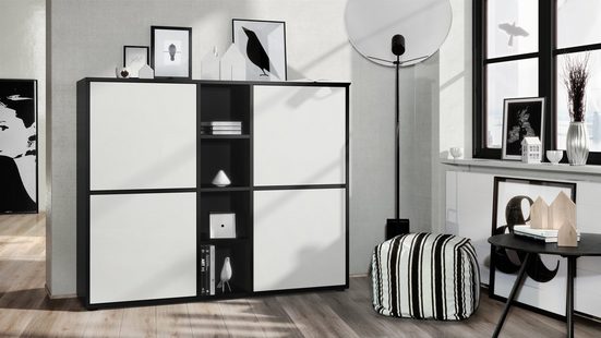 Cuba "Highboard V3" in Black Matt