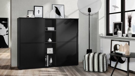 Cuba "Highboard V3" in Black Matt