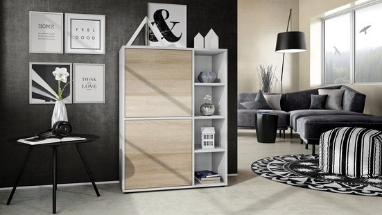 Highboard "Cuba V1" in White Matt