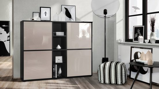 Cuba "Highboard V3" in Black Matt