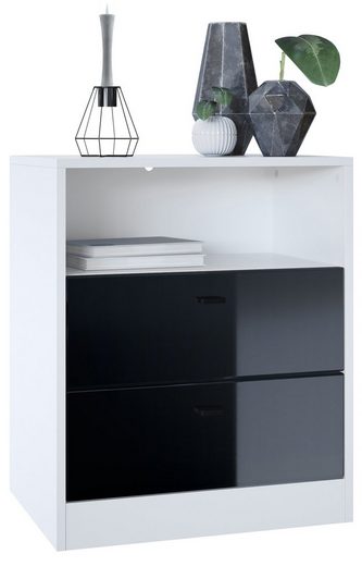 Storage Unit "Pinio V2" in White/Fronts in Various Colors