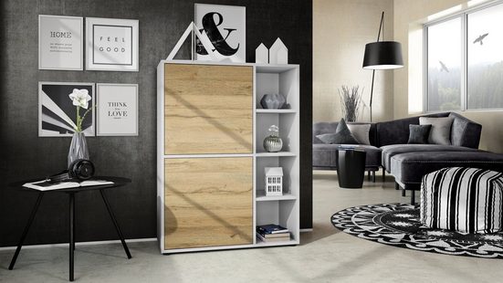 Highboard "Cuba V1" in White Matt