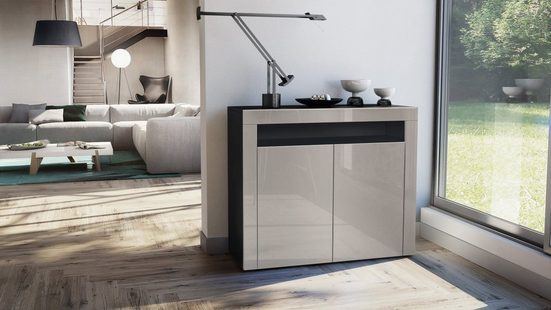 Storage Unit "Valencia" - in Black / Various Front Colors