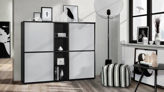 Cuba "Highboard V3" in Black Matt