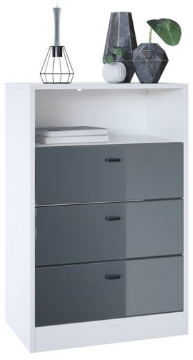 Storage Unit "Pinio V3" in White/Fronts in Various Colors