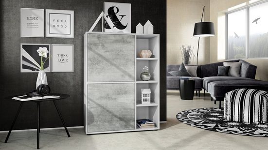 Highboard "Cuba V1" in White Matt