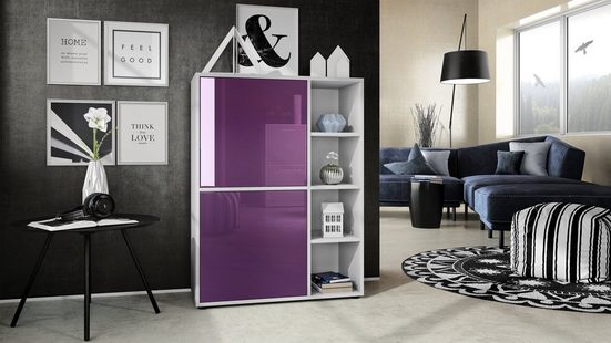 Highboard "Cuba V1" in White Matt