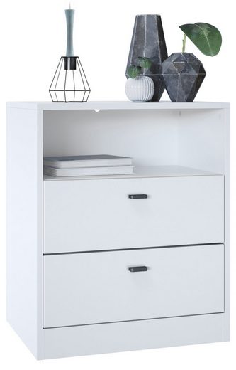 Storage Unit "Pinio V2" in White/Fronts in Various Colors