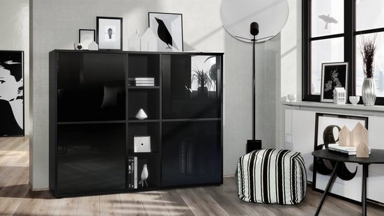 Cuba "Highboard V3" in Black Matt