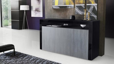 Sideboard Valencia - Black Matt / Various Front Colors