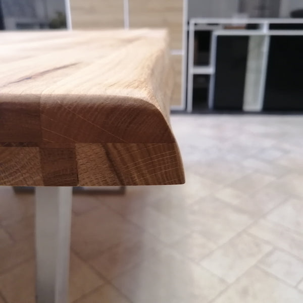 Modern Oak Dining Table - Elfo 63"