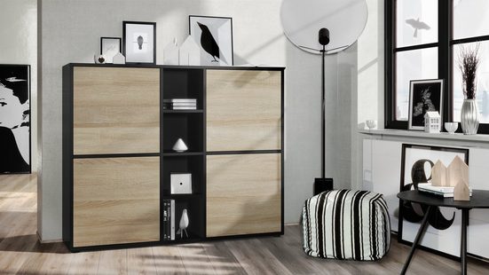 Cuba "Highboard V3" in Black Matt