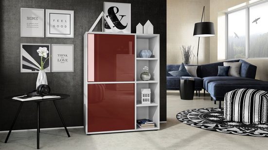 Highboard "Cuba V1" in White Matt