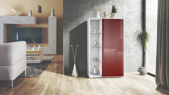 Storage Unit "Davos" in White Matt Body/Various Color Fronts