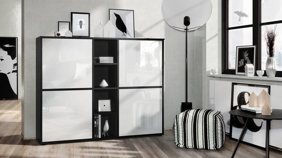 Cuba "Highboard V3" in Black Matt