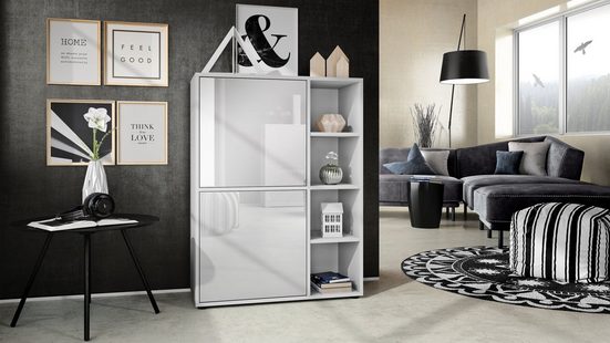 Highboard "Cuba V1" in White Matt