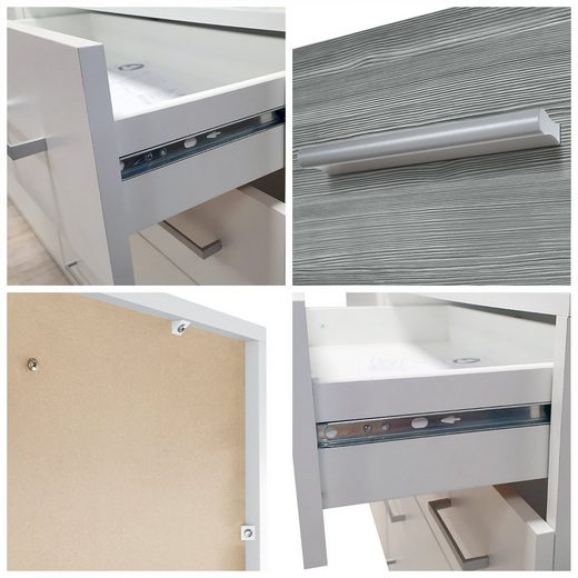 Storage Unit "Pinio V4" in White/Fronts in Various Colors