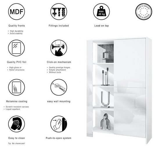 Display Cabinet "Canto" in white