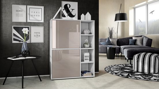 Highboard "Cuba V1" in White Matt