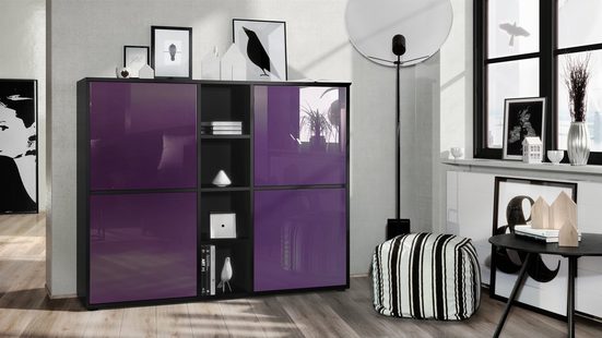 Cuba "Highboard V3" in Black Matt