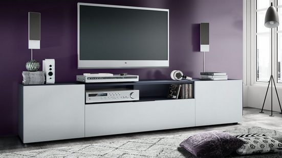 TV Stand Mogan in Black / Various Front Color