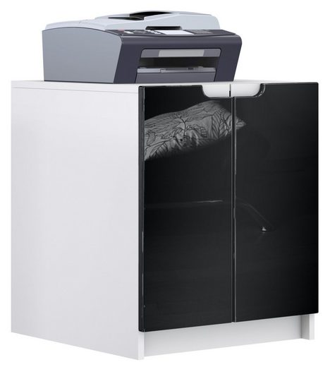 Office Storage Unit "Logan" in White / Fronts in Various Colors