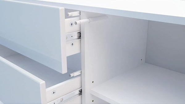 Wall Mounted Sideboard "City" In White HG